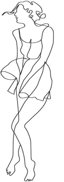 Girl in the wind